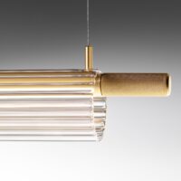 particolare OLEV TRISEL - lampada a sospensione in vetro elegante