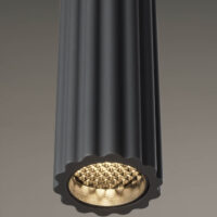 Lampada in fibra di carbonio